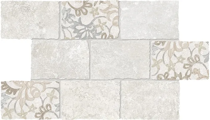 Heritage Mosaico Majorflorita Deco Ivory 30x45